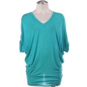 Turquoise V-Neck Tunic